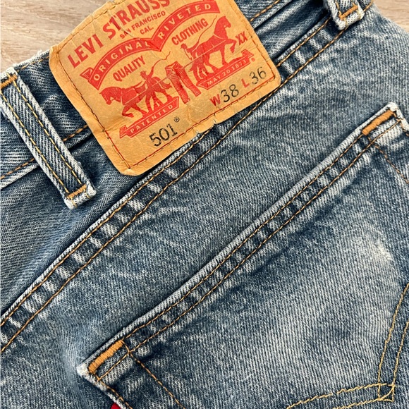 Denim Frayed Hem Mini Skirt - Picture 6 of 8